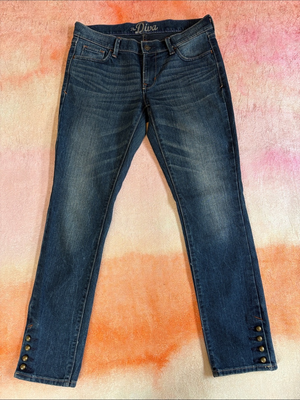 Old Navy The Diva Skinny Jeans with Button Hem
